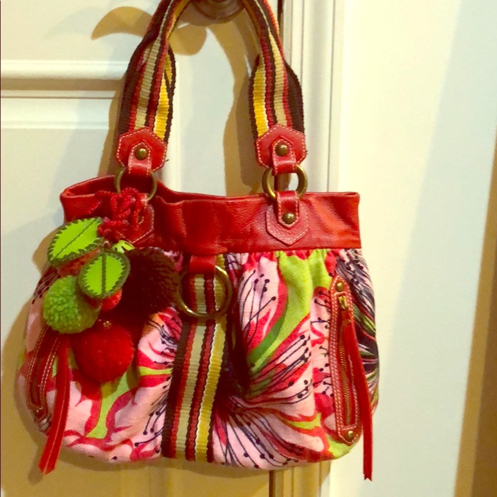 Isabella Fiori Leather and Fabric